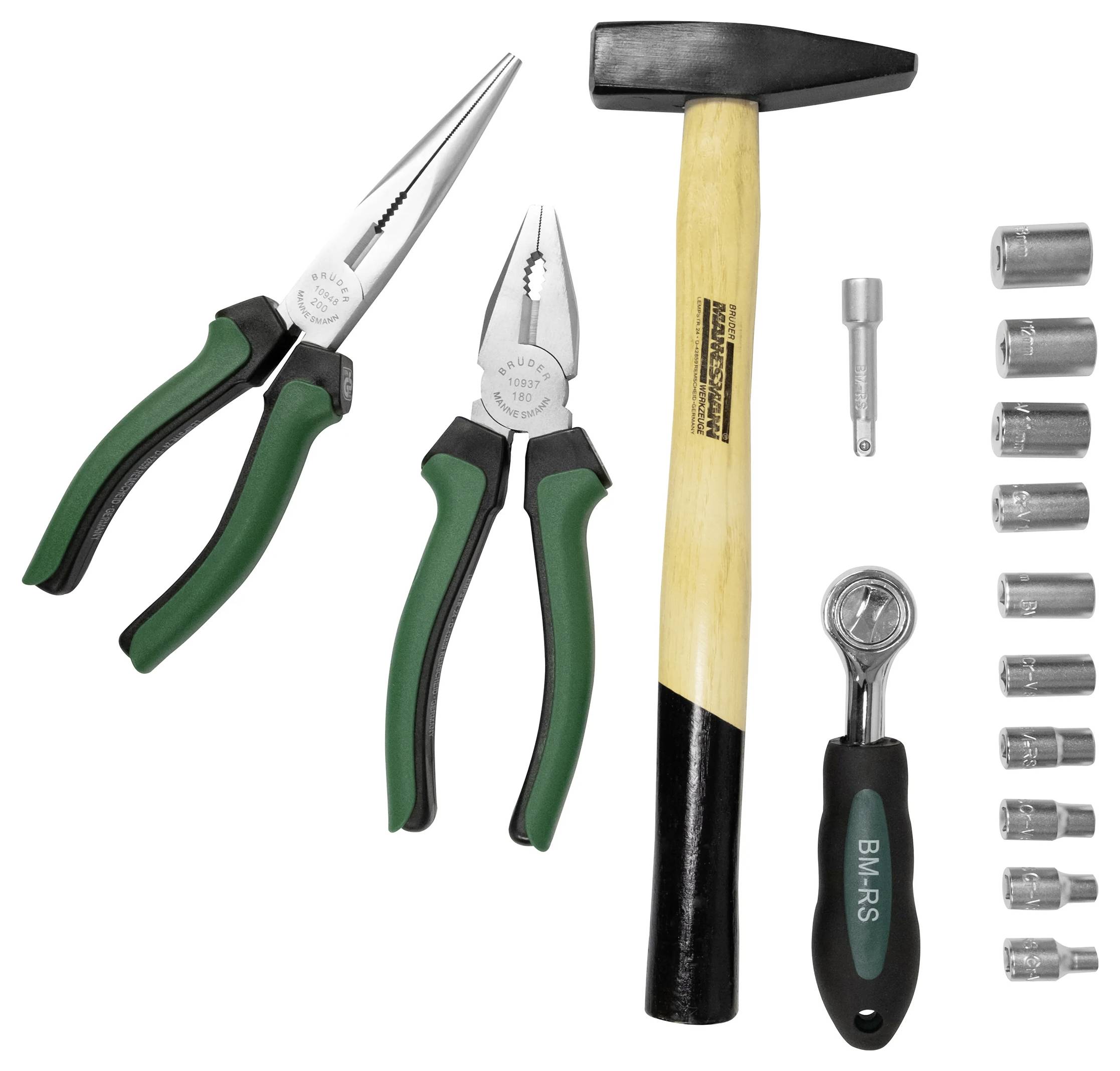 Brüder Mannesmann M29057 Werkzeugkoffer bestückt 57teilig