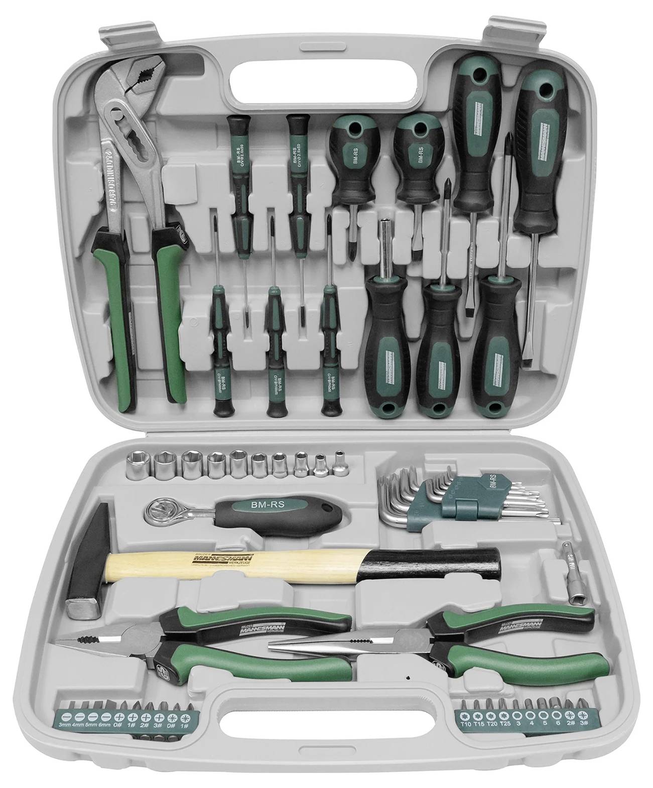 Brüder Mannesmann M29057 Werkzeugkoffer bestückt 57teilig