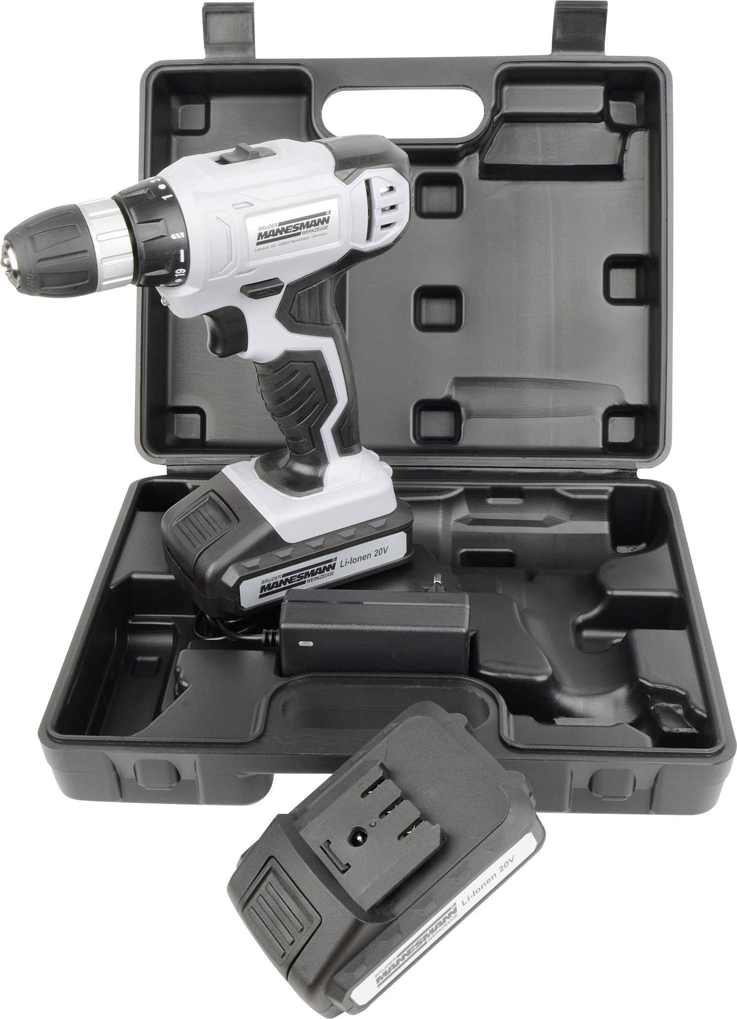 Brüder Mannesmann M17645 Akku-Bohrschrauber 20V Li-Ion