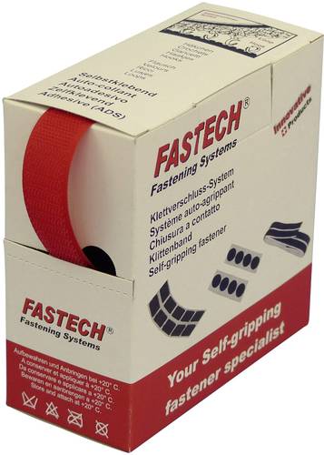 B20-STD-H-13390 Klettband zum Aufnähen Haftteil (L x B) 5m x 20mm Rot 5m