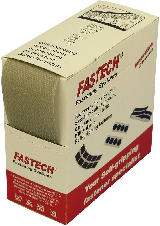 FASTECH® B50-STD-H-081405 Klettband zum Aufnähen Haftteil (L x B) 5 m x 50 mm Hellgrau 5 m