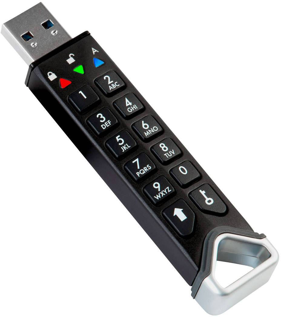 iStorage datAshur Pro2 USB-Stick 8 GB Schwarz IS-FL-DP2-256-8 USB-A (USB 3.2 Gen 1)