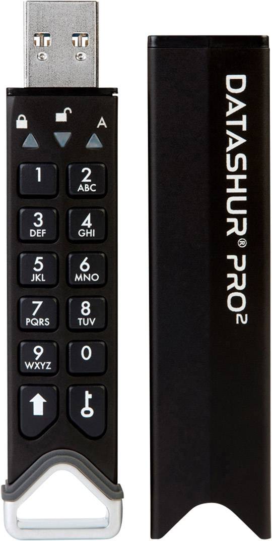 iStorage datAshur Pro2 USB-Stick 32 GB Schwarz IS-FL-DP2-256-32 USB 3.2 Gen 1