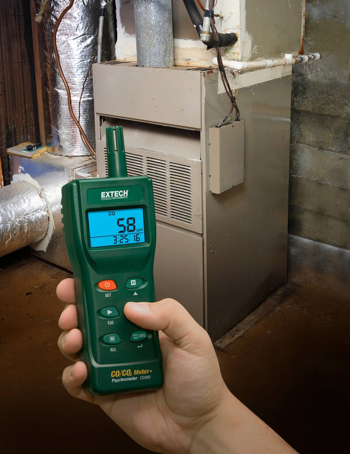 Extech CO260 Kohlendioxid-Messgerät 0 - 9999 ppm