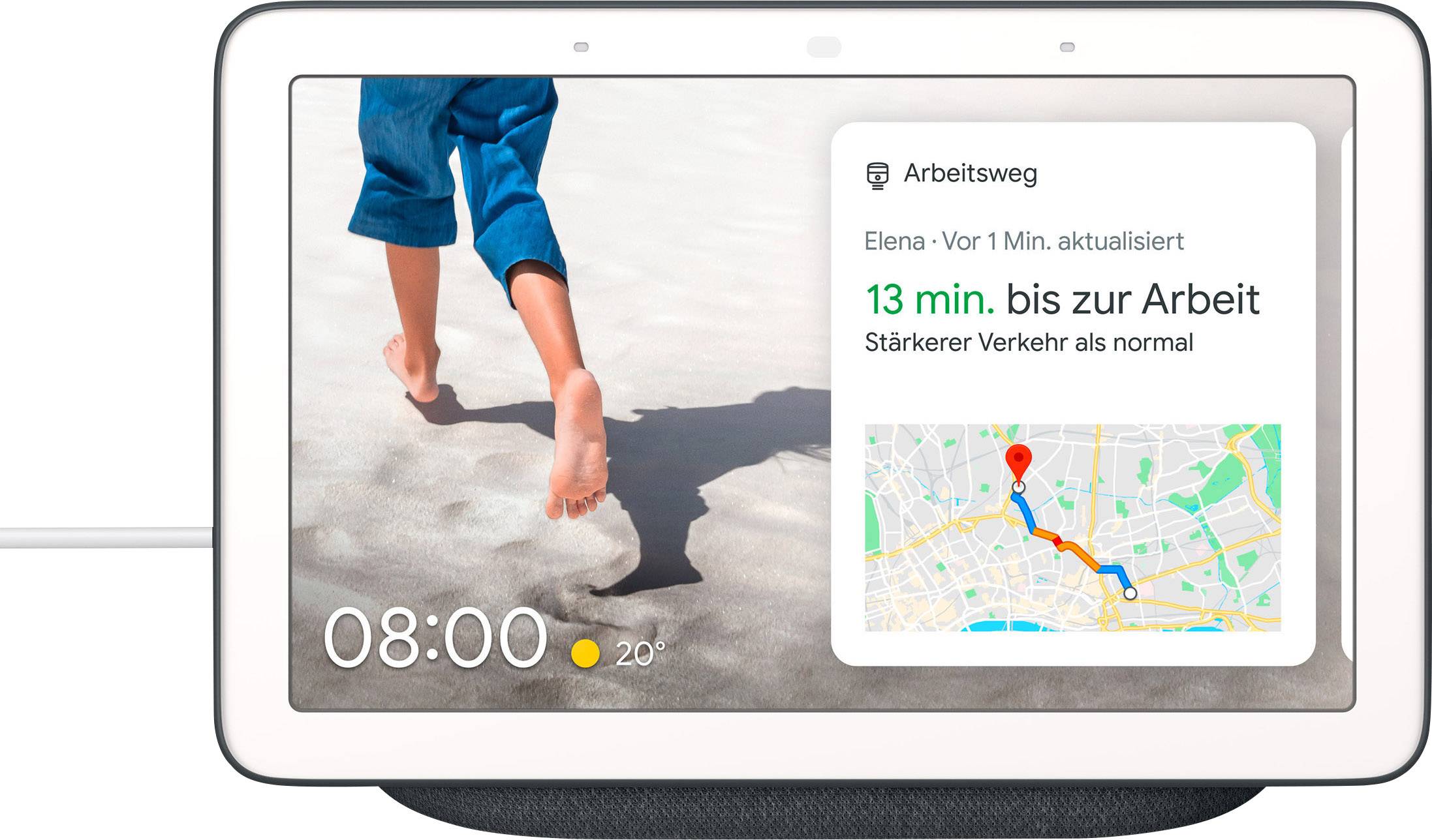 Google Nest Hub Sprachassistent Karbon