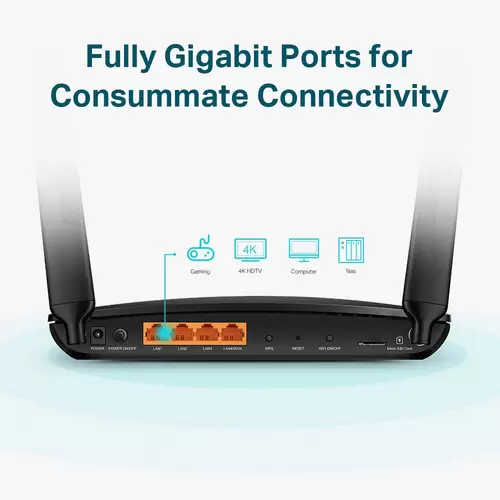 TP-LINK ARCHER MR600 Router Integriertes Modem: LTE 2.4GHz, 5GHz TP-LINK ARCHER MR600 Router Integriertes Modem: LTE 2.4GHz, 5GHz