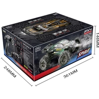 Absima Racer Schwarz, Grün Brushed 1:16 RC Modellauto Elektro Truggy Allradantrieb (4WD) RtR 2,4 GH Absima Racer Schwarz, Grün Brushed 1:16 RC Modellauto Elektro Truggy Allradantrieb (4WD) RtR 2,4 GH