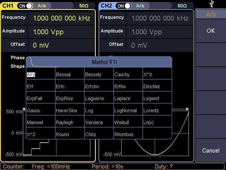 VOLTCRAFT FG-31602T Funktionsgenerator netzbetrieben 1 µHz - 160 MHz 2-Kanal Arbiträr, Rauschen, Pu