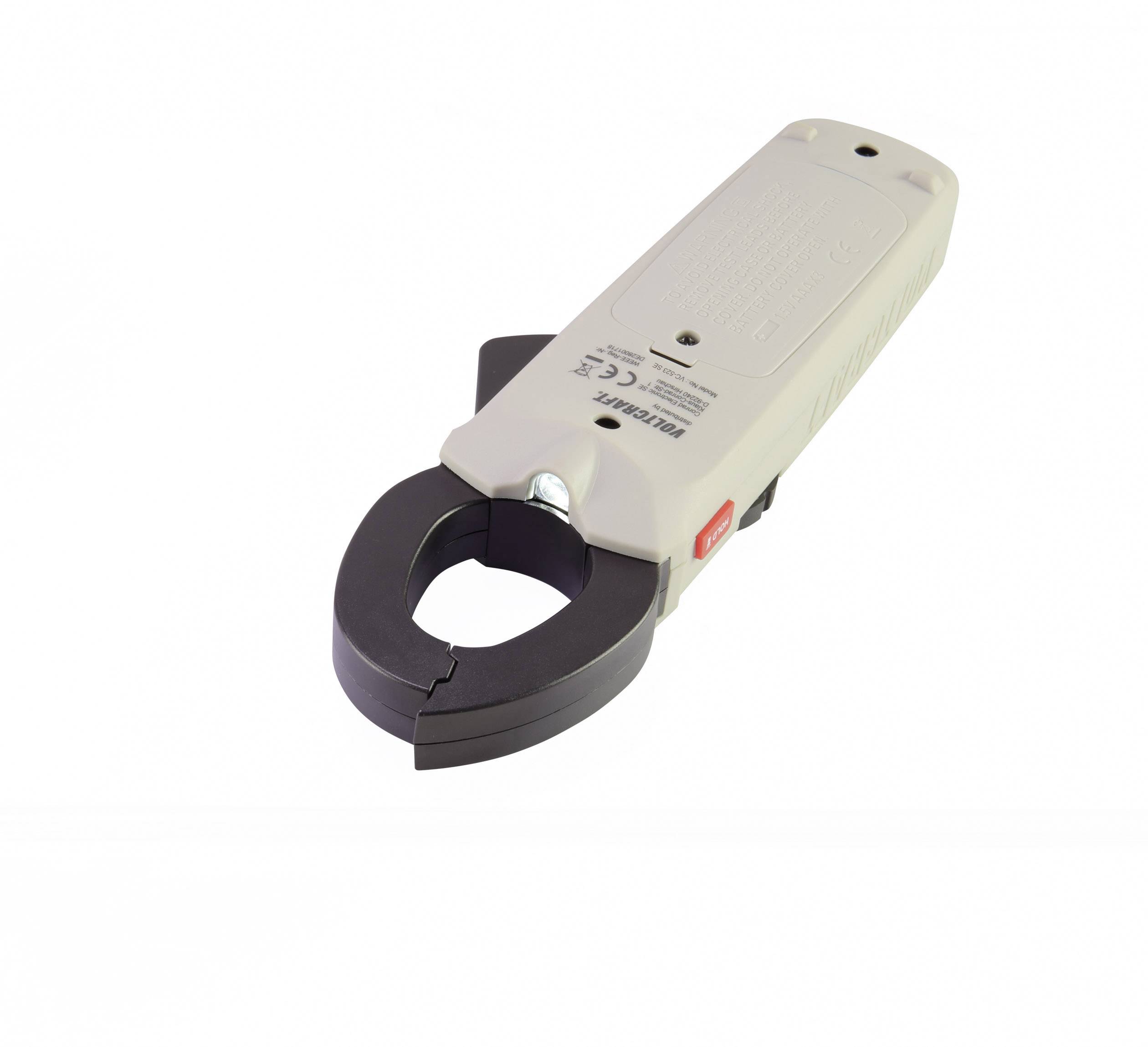 VOLTCRAFT VC-523 SE Stromzange digital CAT III 600V Anzeige (Counts): 4000