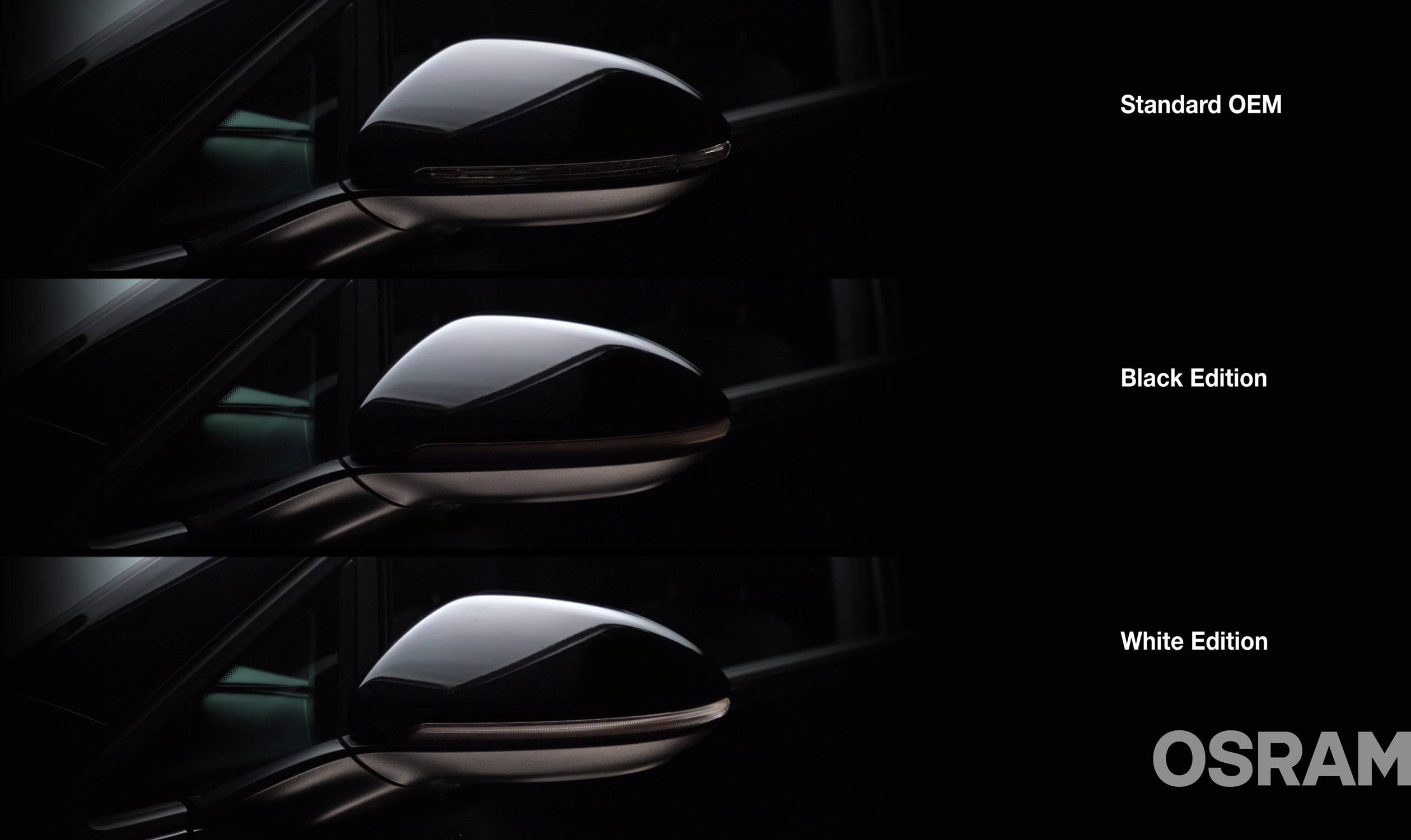 Osram Automotive LEDDMI 5G0 BK S LEDriving® Black Edition Spiegelblinker, Blinker Volkswagen Volkswagen Golf 7, Volkswagen Touran