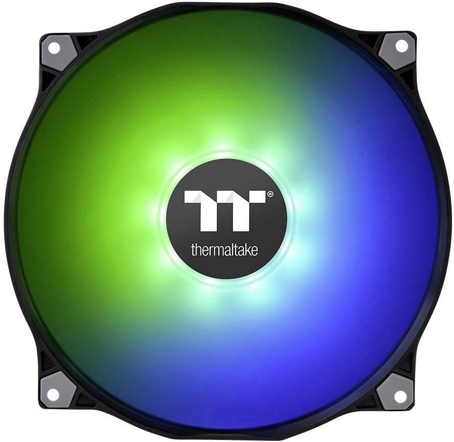 Thermaltake Pure 20 ARGB Sync PC-Gehäuse-Lüfter Schwarz, RGB (B x H x T) 200 x 200 x 30mm inkl. LED-Beleuchtung