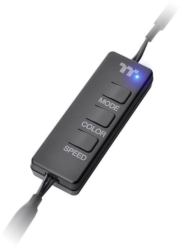 Thermaltake Pure 20 ARGB Sync PC-Gehäuse-Lüfter Schwarz, RGB (B x H x T) 200 x 200 x 30 mm inkl. LED-Beleuchtung