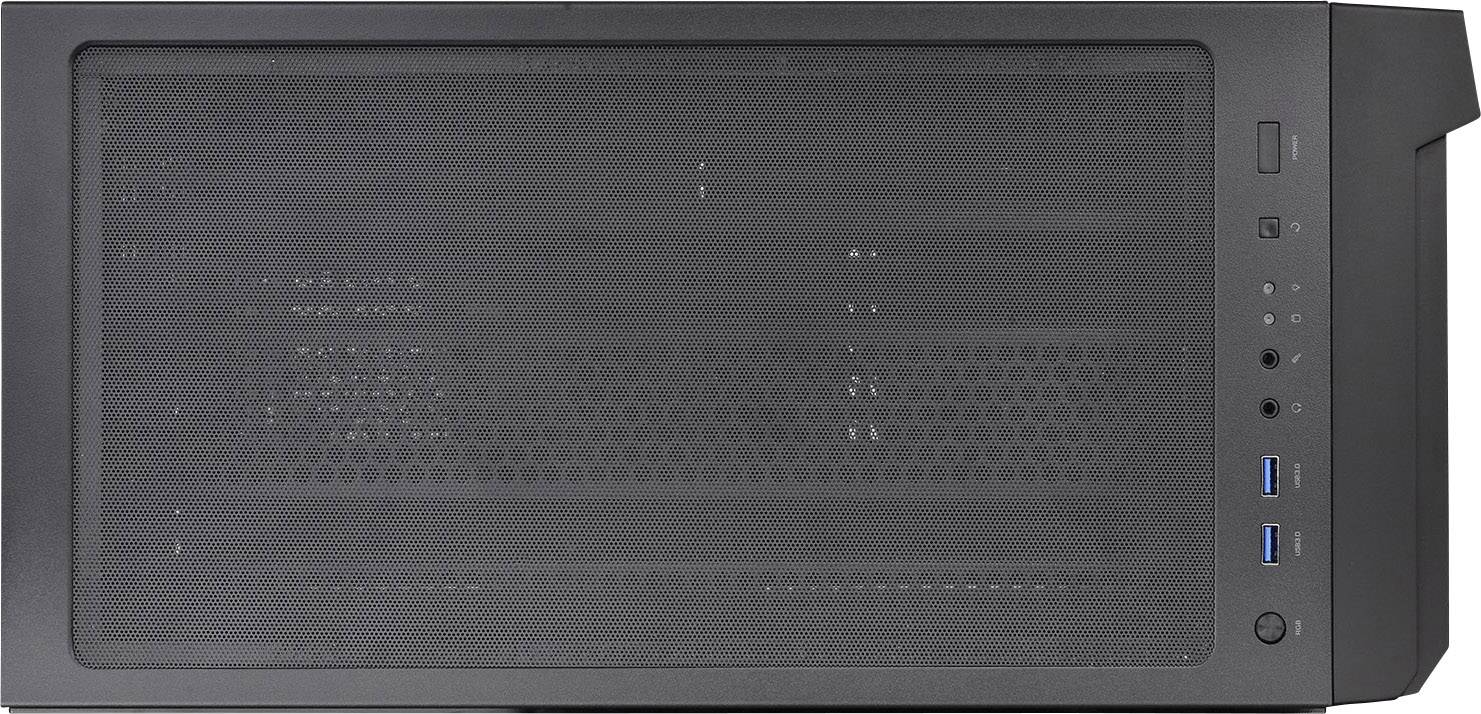 Thermaltake Commander C31 TG Midi-Tower PC-Gehäuse, Gaming-Gehäuse Schwarz 2 Vorinstallierte LED Lüfter, 1 vorinstallierte