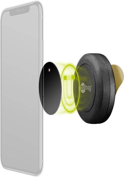 Goobay Universal Magnethalterung, selbstklebend Klebepad Handy-Kfz-Halterung Magnetbefestigung
