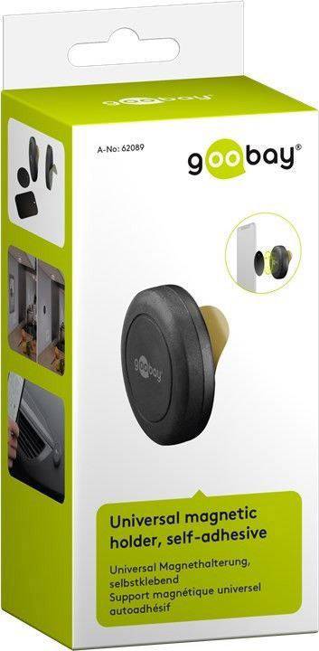 Goobay Universal Magnethalterung, selbstklebend Klebepad Handy-Kfz-Halterung Magnetbefestigung