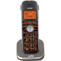 Switel D10 Vita Comfort Zusätzliches Mobilteil für Hörgeräte kompatibel LC-Display Punktmatrix Mono Schwarz/Orange Switel D10 Vita Comfort Zusätzliches Mobilteil für Hörgeräte kompatibel LC-Display Punktmatrix Mono Schwarz/Orange