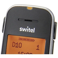 Switel D10 Vita Comfort Zusätzliches Mobilteil für Hörgeräte kompatibel LC-Display Punktmatrix Mono Schwarz/Orange Switel D10 Vita Comfort Zusätzliches Mobilteil für Hörgeräte kompatibel LC-Display Punktmatrix Mono Schwarz/Orange