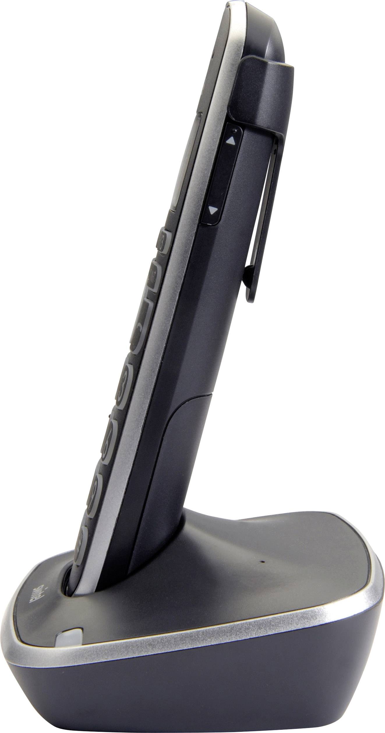 Switel D10 Vita Comfort Zusätzliches Mobilteil für Hörgeräte kompatibel LC-Display Punktmatrix Mono Schwarz/Orange