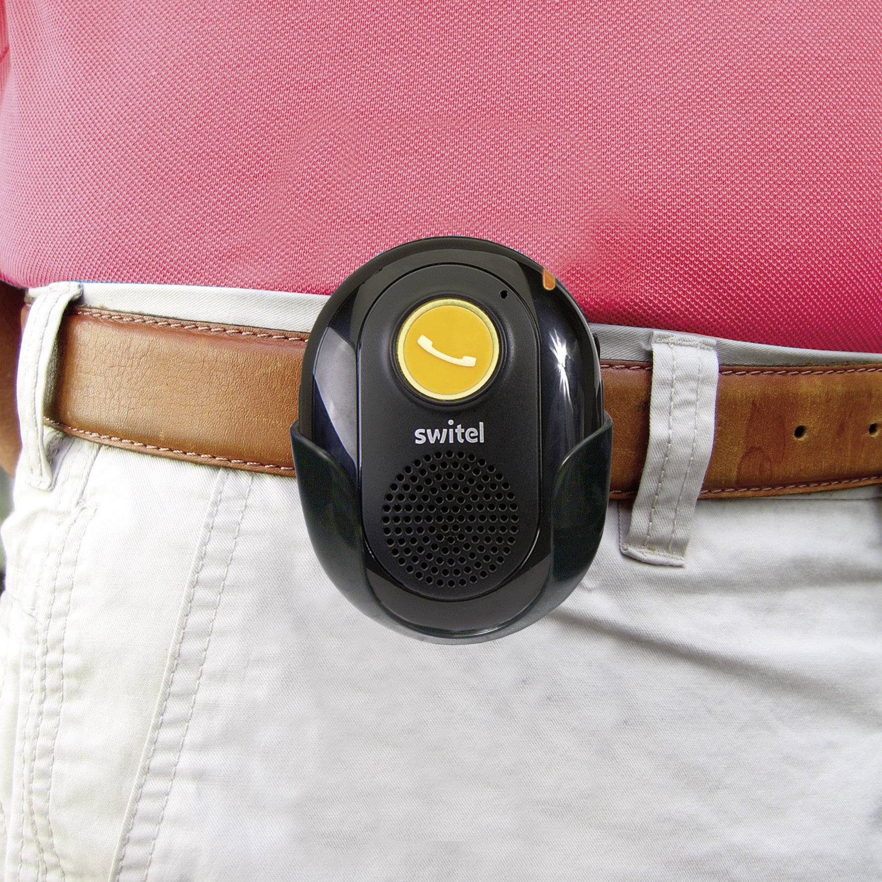 Switel D300 Vita Comfort Schnurgebundenes Seniorentelefon Anrufbeantworter, inkl. Notrufsender, inkl. Mobilteil, mit Basis