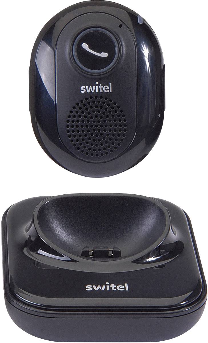 Switel D300 Vita Comfort Schnurgebundenes Seniorentelefon Anrufbeantworter, inkl. Notrufsender, inkl. Mobilteil, mit Basis