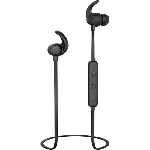 Thomson WEAR7208BK Sport In Ear Kopfhörer Bluetooth® Schwarz Noise Cancelling Headset, Lautstärkeregelung