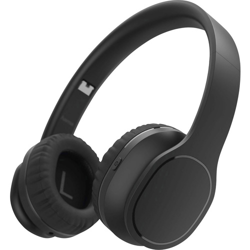 Hama Touch On Ear Kopfhörer Bluetooth®, kabelgebunden Stereo Schwarz Headset, Lautstärkeregelung, Touch-Steuerung, Faltbar