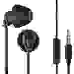 Thomson EAR3008BK Piccolino In Ear Kopfhörer kabelgebunden Schwarz Noise Cancelling Headset, Lautst