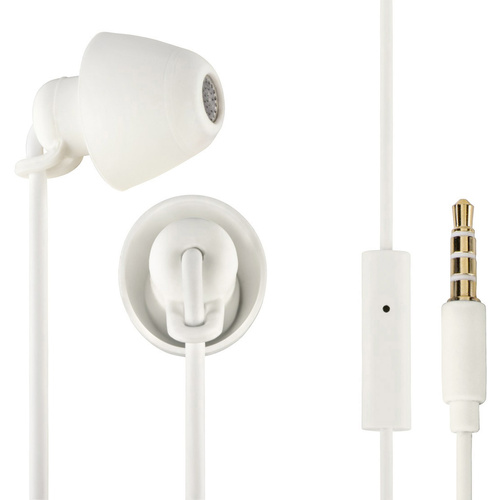Thomson EAR3008W Piccolino In Ear Kopfhörer kabelgebunden Weiß Noise Cancelling Headset, Lautstärk