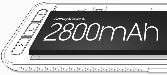 Samsung XCOVER 4S Enterprise Edition Outdoor Smartphone 32GB 5 Zoll (12.7 cm) Dual-SIM Android™ 10 Schwarz