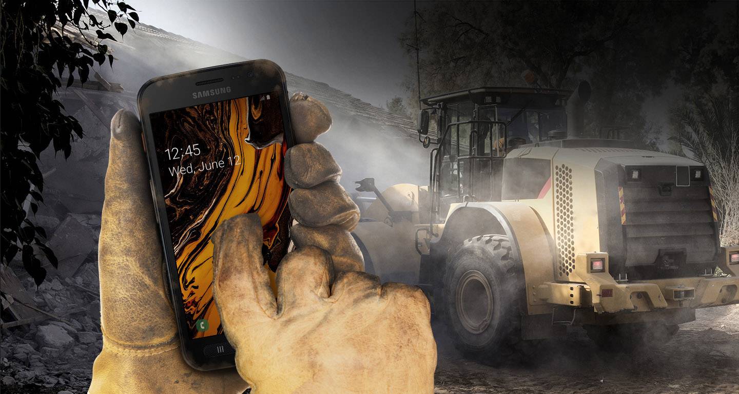 Samsung XCOVER 4S Enterprise Edition Outdoor Smartphone 32GB 5 Zoll (12.7 cm) Dual-SIM Android™ 10 Schwarz