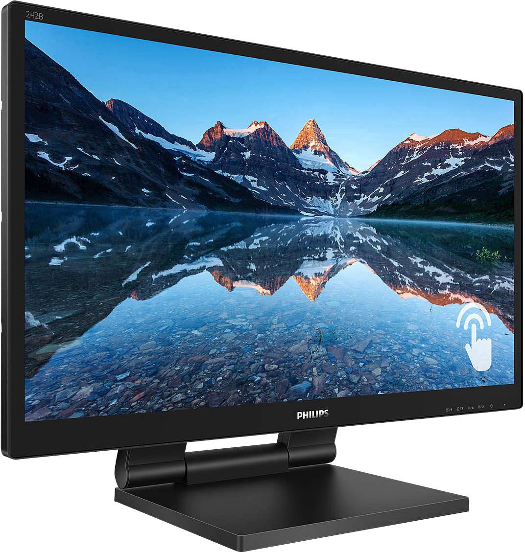 Philips Monitore B Line 242B9T Touchscreen-Monitor EEK: E (A - G) 60.5 cm (23.8 Zoll) 1920 x 1080 Pixel 16:9 5 ms VGA, DVI, DisplayPort, HDMI®, USB-