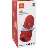 JBL Flip 4 Bluetooth® Lautsprecher Wasserfest, Freisprechfunktion Rot JBL Flip 4 Bluetooth® Lautsprecher Wasserfest, Freisprechfunktion Rot