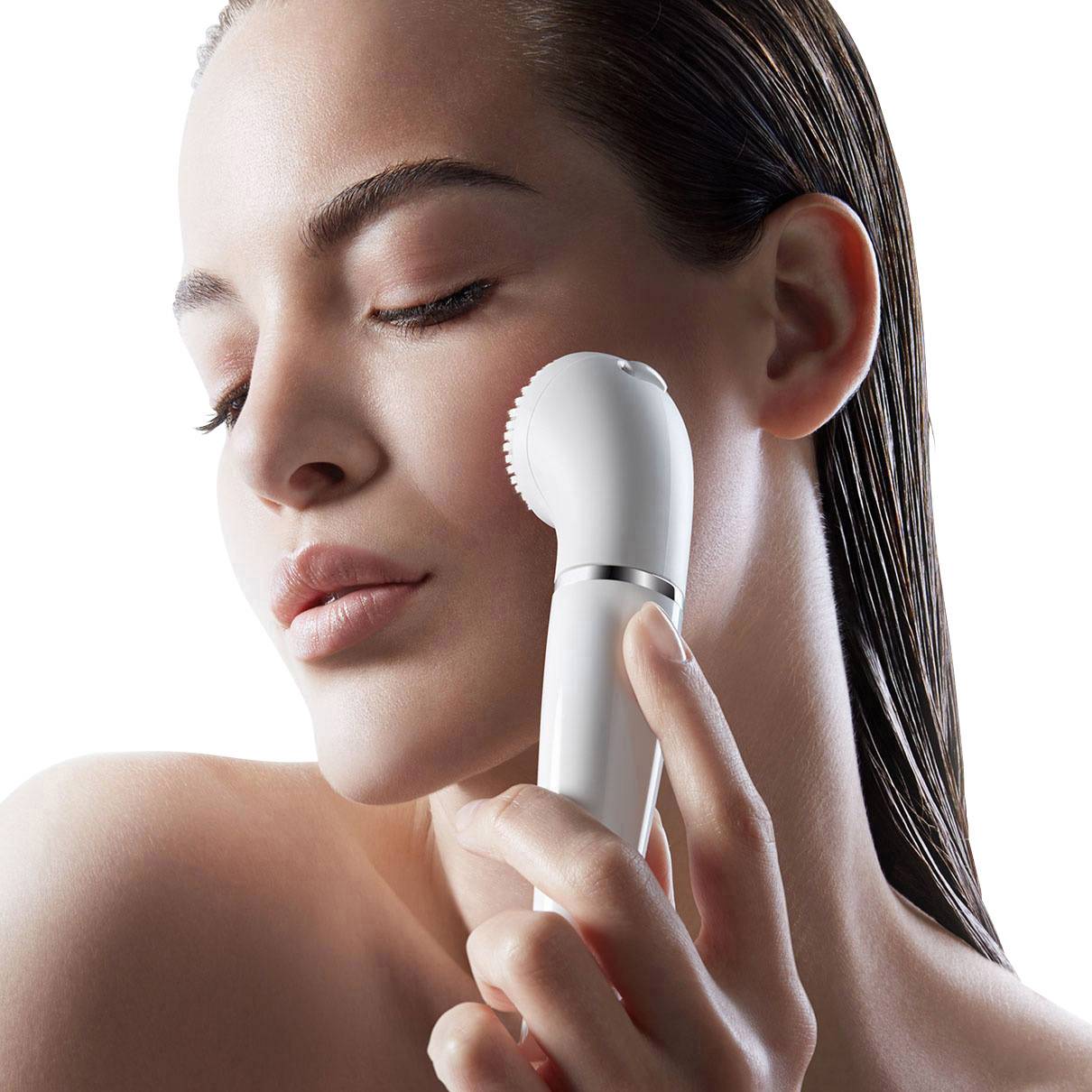 Braun FaceSpa 851V Epilierer Weiß, Roségold