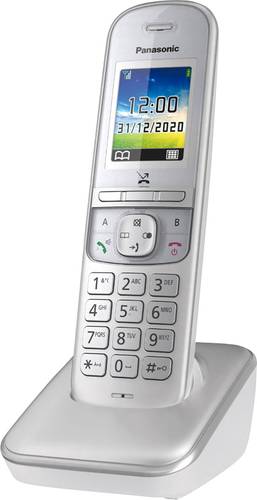 Panasonic KX-TGH710GG DECT Schnurloses Telefon analog Freisprechen, Babyphone Silber