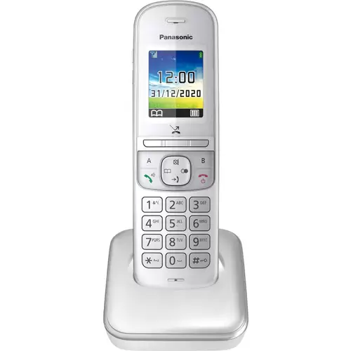 Panasonic KX-TGH710GG DECT Schnurloses Telefon analog Freisprechen, Babyphone Silber Panasonic KX-TGH710GG DECT Schnurloses Telefon analog Freisprechen, Babyphone Silber