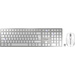 CHERRY DW 9000 SLIM Bluetooth® Tastatur, Maus-Set Multimediatasten UK-Englisch, QWERTY, Windows® Silber
