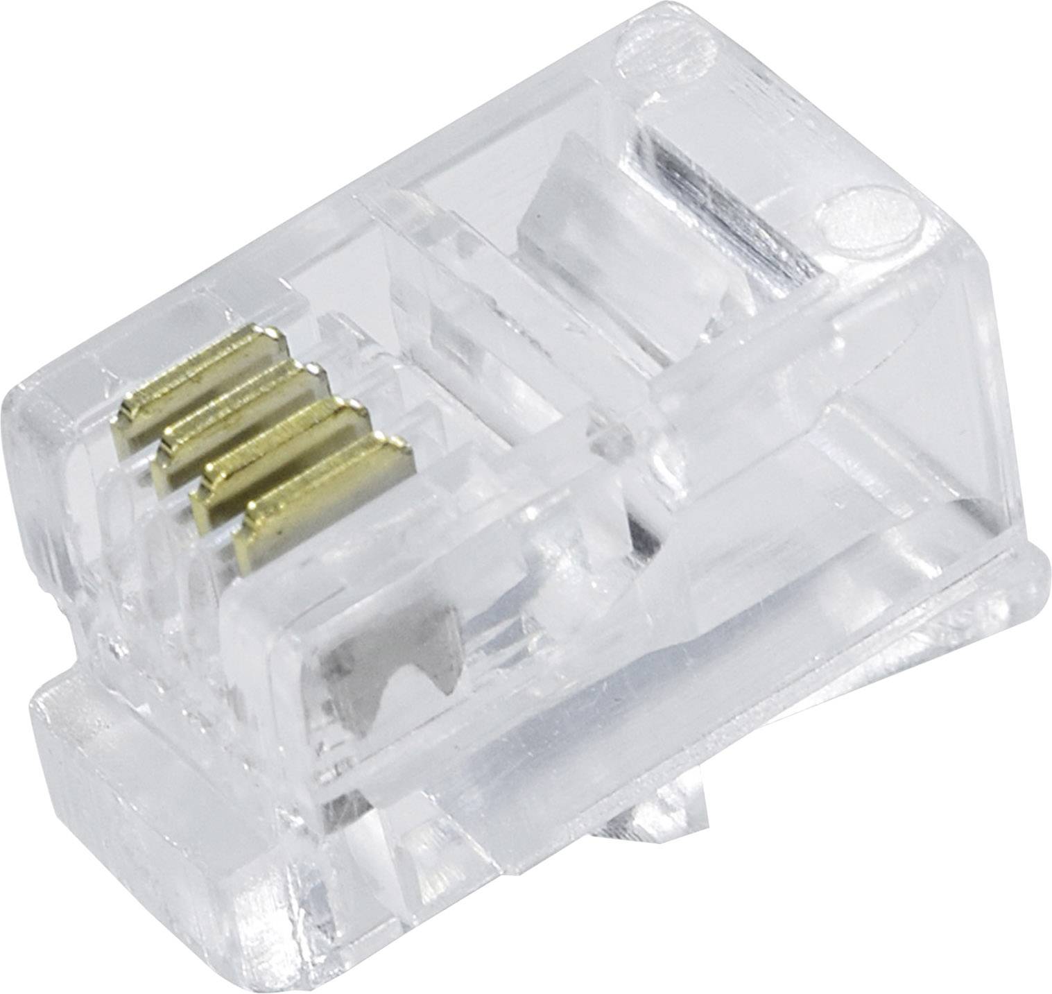 Quadrios Modularstecker Set, Polzahl 4P4C - ungeschirmt, 15 Stk. 1906C161 Stecker, gerade Polzahl Sensoren 4P4C 15St.