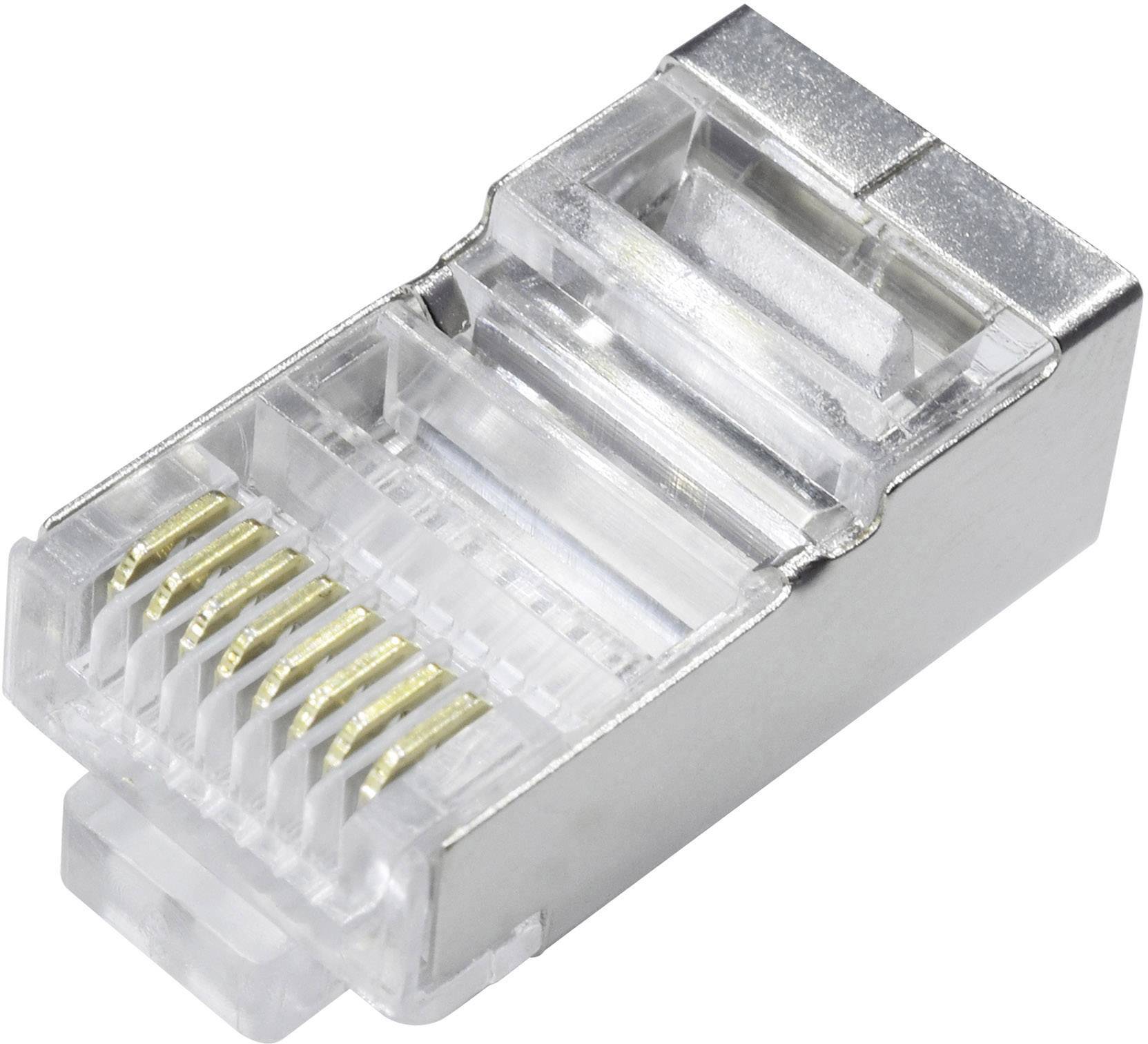 Quadrios Modularstecker Set, Polzahl 8P8C - geschirmt, 15 Stk. 1906C163 Stecker, gerade Polzahl Sensoren 8P8C 15St.