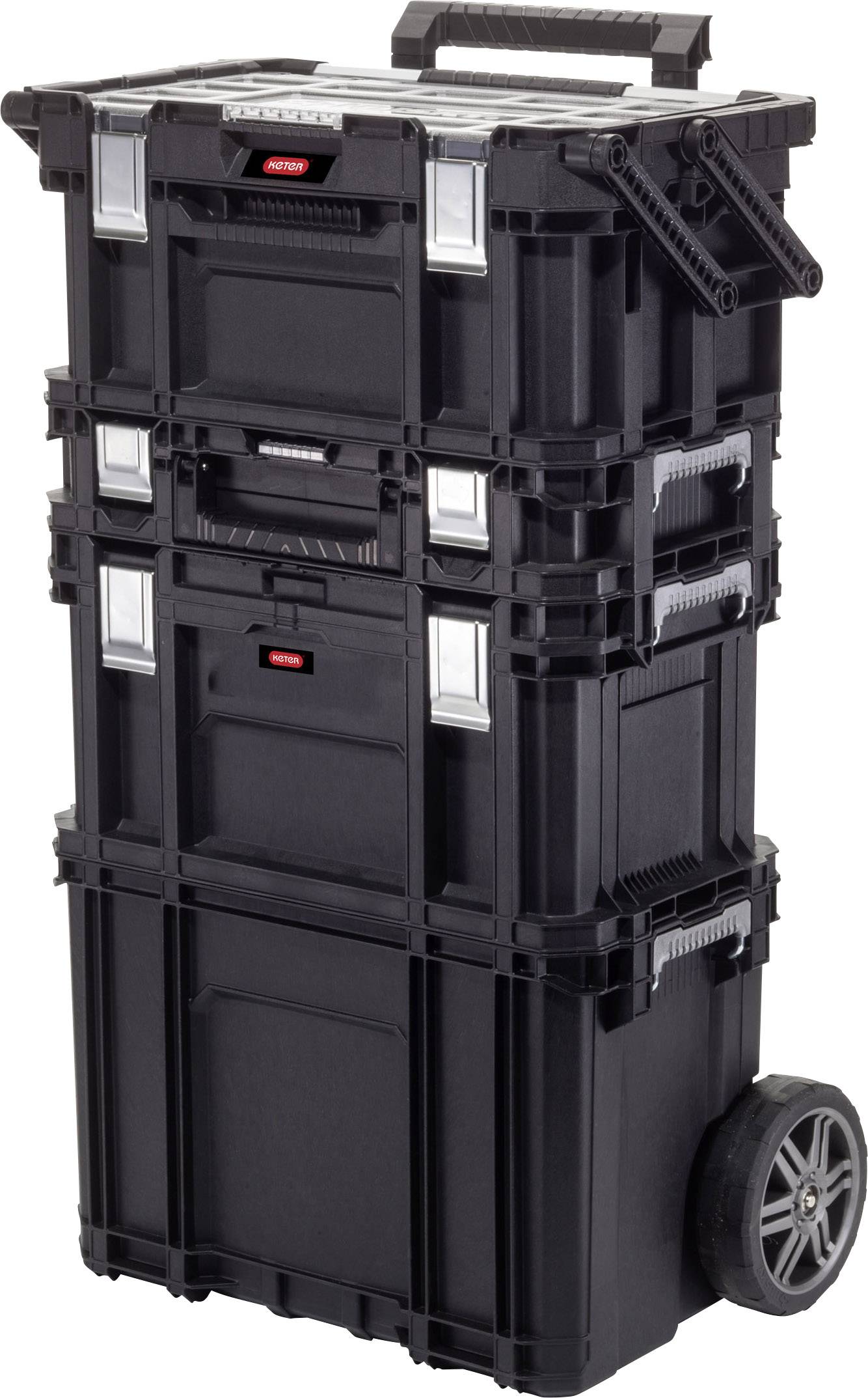 KETER 238275 Connect Werkzeugkasten unbestückt Schwarz