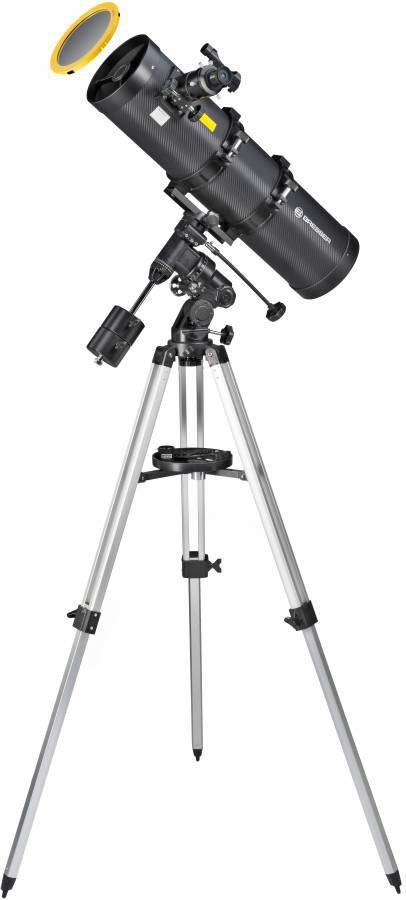 Bresser Optik Pollux 150/750 EQ3 Spiegel-Teleskop Äquatorial Newton Vergrößerung 300 x (max)
