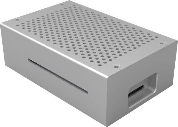 Joy-it SBC-Gehäuse Raspberry Pi Aluminium Silber