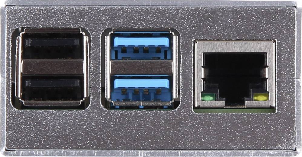 Joy-it SBC-Gehäuse Raspberry Pi Aluminium Silber