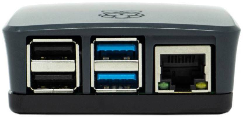 Raspberry Pi® SBC-Gehäuse Geeignet für: Raspberry Pi® 4 B Schwarz