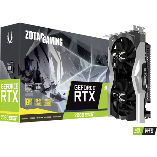 Zotac Grafikkarte Nvidia GeForce RTX 2060S SUPER Mini 8 GB GDDR6-RAM PCIe x16 HDMI®, DisplayPort