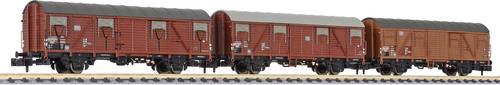 L260149 N 3er-Set gedeckte Güterwagen DB, Epoche IV