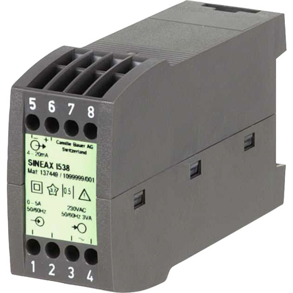 Camille Bauer 136607 Messumformer für Wechselstrom, mit Hilfsenergie-Anschluss Typ Sineax I 538