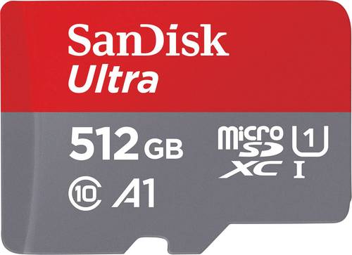 SanDisk Ultra® microSDXC-Karte 512GB Class 10, UHS-I A1-Leistungsstandard, inkl. Android-Software,
