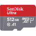 Carte microSDXC SanDisk Ultra® 512 GB Class 10, UHS-I Standard de puissance A1, avec logiciel Android, avec adaptateur SD