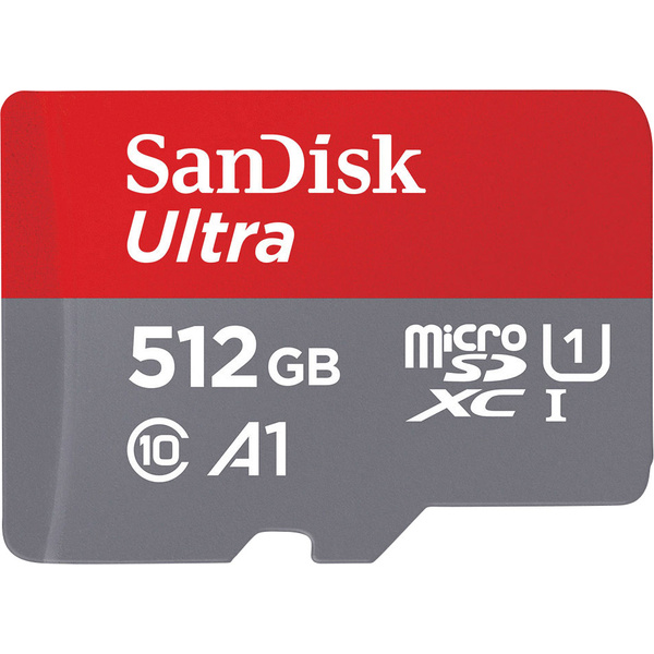 SanDisk Ultra® microSDXC-Karte 512 GB Class 10, UHS-I A1-Leistungsstandard, inkl. Android-Software