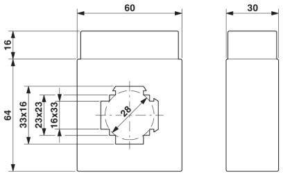 Phoenix Contact PACT MCR-V2-3015- 60- 80-5A-1 2277831 Stromwandlermodul Primärstrom 80A Sekundärstrom 5A Leiterdurchführung